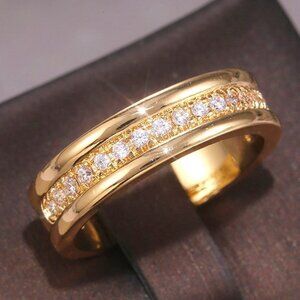 Tiny Gems Full Around Eternity Zircon Engagement Ring for Women, PD093